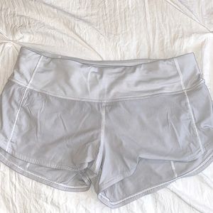 Lululemon speed up white shorts